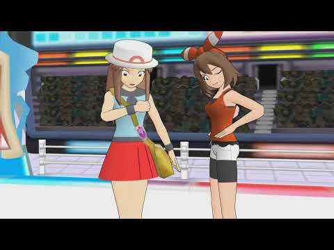MMD: Leaf and May Have Fun With A Tiny Shrunken Girl #Pokémon #leaf #may #giantess #animation