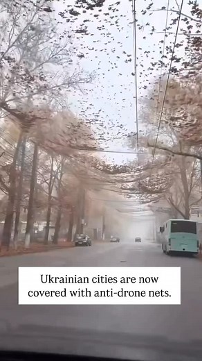 43K views · 115 reactions | Ukrainian cities are now covered with anti-drone nets. #engineering #drone #fyp #intelligencego | IntelligenceGo | Facebook