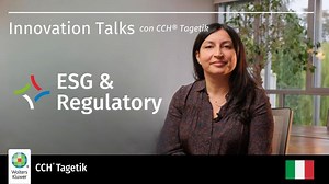 ESG Regulatory | Innovation Talks con CCH® Tagetik | CCH® Tagetik Italia