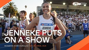 11K views · 453 reactions | Michelle Jenneke  powers away from the rest of the field in the women's 100m hurdles at the Maurie Plant Meet  #ContinentalTourGold | World Athletics | Facebook
