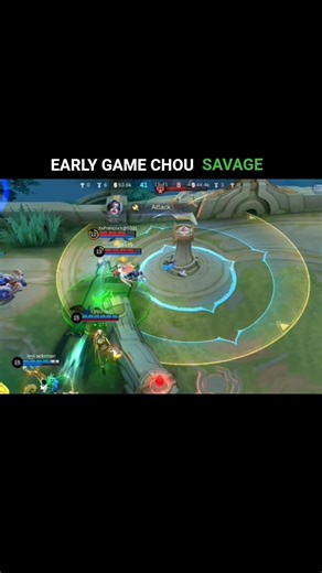 Oneshot Chou savage 💀🎮 #chousavage #chou #mobalegends5v5
