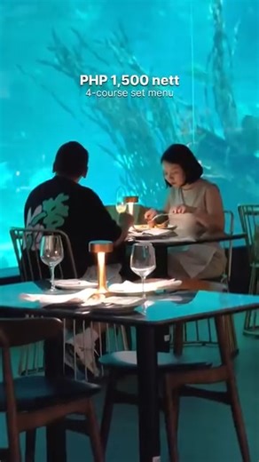 Underwater dining experience in Cebu! 💦 Aquadining by Cebu Ocean Park #Underwater #Cebu #ForYou | Lumad Cebuano