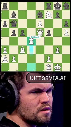 Brilliant Rook Sacrifice ‼️🔥‼️#chess #sacrifice #shorts
