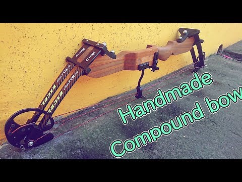 Make compound bow with simple materials. Wood + Pvc + Pgf fiber.