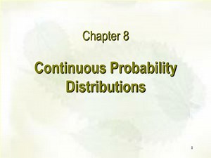 Continuous Probability Distributions - SlideServe