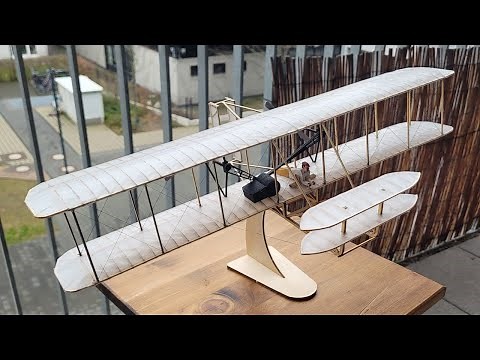 Building the Wright Brother's Flyer scale model airplane
