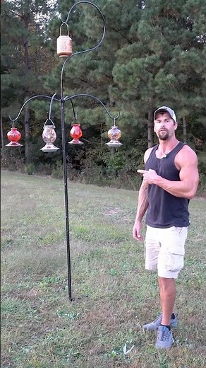 DIY Hummingbird Feeder Hanger #hummingbird #garden #diy #homestead #anniversary