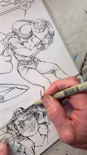 Kyle Gigstead on Instagram: "Lettering fun. Ames lettering guide, t-square, micron pen and ‘mission success’"