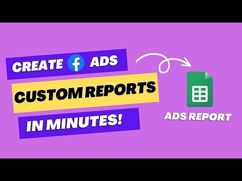 How to export custom reports in Meta Ads manager (Facebook Ads)
