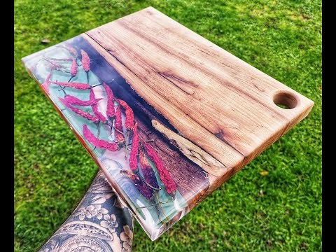 COMMENT FABRIQUER UNE PLANCHE DE PRÉSENTATION EN RESINE EPOXY