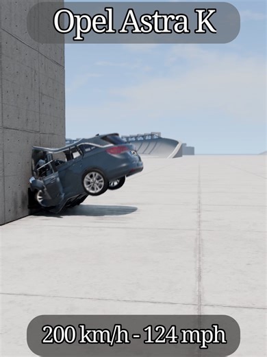 Crash Test 💥🚧🚗 Opel Astra K #reels #shorts #top #crash #opel #astra