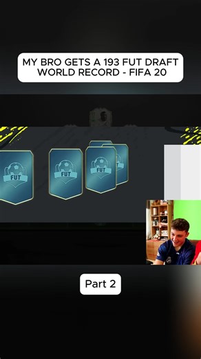 MY BRO GETS A 193 FUT DRAFT WORLD RECORD FIFA 20#football#soccer#w2s