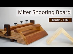 I Made a Miter Shooting Board by Hand Tools! - DIY Tools/Jigs