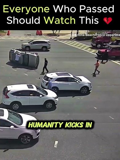 When Elderly Man Rescues Mom and Son From Flipped Car—Strangers Rush to Help