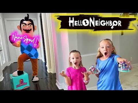 Hello Neighbor in Real Life Tiny House Toy Scavenger Hunt! New Nanables Found!