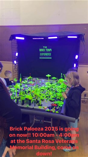 Brick Palooza 2025 is going on now!! 10:00am - 4:00pm at the Santa Rosa Veterans Memorial Building, come on down! | The Brick Hutt