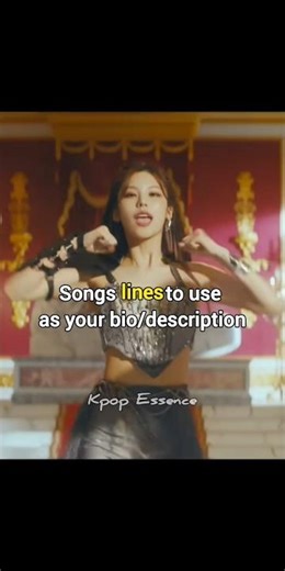 Songs lines to use as your bio /description #kpop #itzy#blackpink