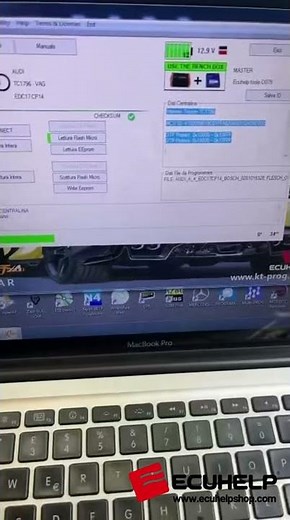 ECUHELP KT200II Read Audi EDC17CP14 on Bench. #ecuprogrammer #ecuprogramming #ecuflash