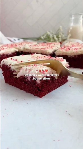 Red velvet cake mix brownies 💌🍫❤️