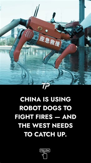 TechPilot.AI | AI News & Insights on Instagram: "In Sichuan, new footage shows four-legged robots crawling through smoke and debris to assist firefighters. Built by Unitree Robotics, these machines can drag hoses, stream live video, and detect toxic gases and high heat — reaching areas too dangerous for humans. Each unit comes with water cannons, LiDAR, 360° cameras, and environmental sensors. Some can spray water over 60 meters and withstand extreme conditions. They’re not replacing fire crews 