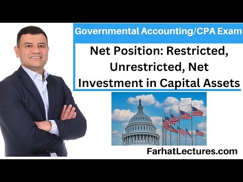 Net Position: Net Asset Restricted & Unrestricted | Net Investment in Capital Assets. CPA Exam BAR