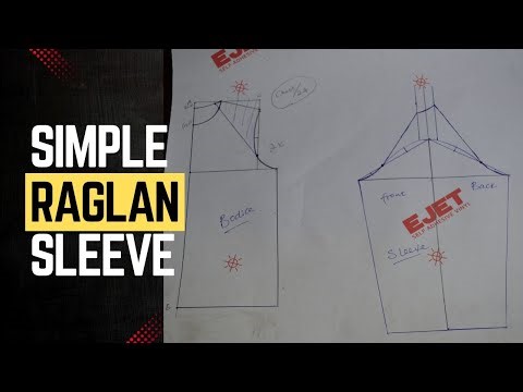 Simple Raglan Sleeve Drafting Technique | Professional Pattern Making#sewing #diy #creative #easy