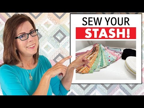 ✂️ From Fat Quarters or Jelly Rolls Strips! 🏃‍♀️FAST 5 HOUR EASY STASHBUSTER Tube Quilt Tutorial