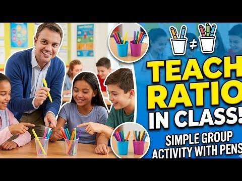 Creative Way to Teach Ratio in Class | Group Activity with Pens (Math Lesson)