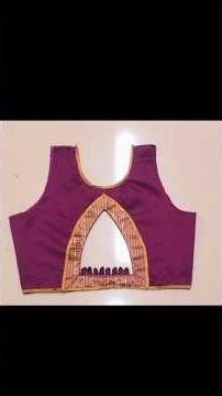 simple blouse design #lace design#patch work design