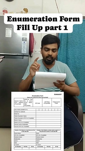 Enumeration Form Fill up Easy Way #sir2025 #news #trendingtopic #sirupdate | Nafis Ahmed