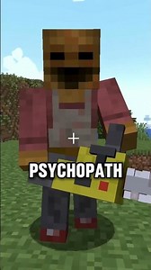 This mod adds a PSYCHOPATH!😱 #minecraft #shorts #minecraftshorts