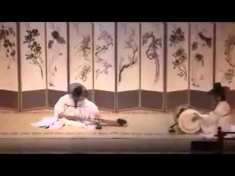 Korean traditional musical instrument Gayageum(가야금) performance