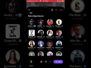 Andrew Tate x ‪@RyanGarcia‬ : X Space 03/05/2024