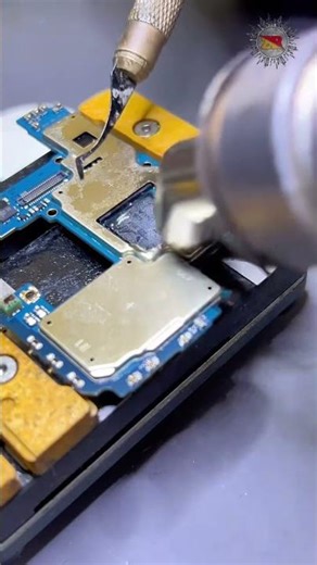 Remove cpu chip on board #smartphone #samsung #cpurepair