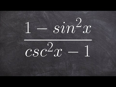How to use pythagorean identities to simplify trig identities
