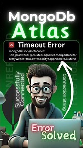 fix mongodb atlas connection error.