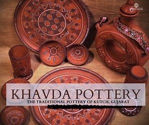The #pottery in #Khavda village, #Kutch, #Gujarat, features exquisite hand-painted designs depicting various flora and fauna. Crafted with meticulous detail, they stand as a testament to the enduring artistry of local artisans who have preserved this heritage for generations. | Indian Council For Cultural Relations