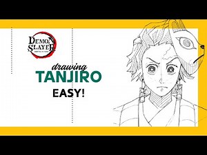 How to Draw Tanjiro Kamado Tutorial | Demon Slayer Easy Step by Step Sketch | Kimetsu No Yaiba