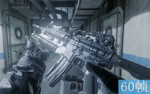 《使命召唤：现代战争重制版》武器装填及检视枪械展示-最高特效60帧