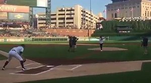 36K views · 1.3K reactions | Allison Schmitt's first pitch!  | Detroit Tigers | Facebook