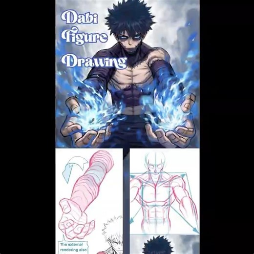 Dabi’s Blue Flame Awakening | Dynamic Perspective Drawing