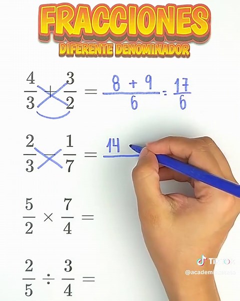 Aprende a operar fracciones heterogéneas fácilmente
