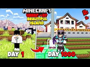 I SPEND 1000 DAYS ON A BEAUTIFUL ISLAND IN MINECRAFT HARDCORE || Minecraft 100 Days Hindi.
