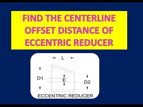 Find the offset distance of the Reducer in Piping system