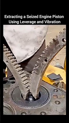 Insane Mechanical Trick to Remove a Stuck Piston! ⚙️ #shortviral