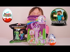 [OEUF & JOUET] Minecraft, Kinder Surprise, Filly Unicorn - Unboxing Egg & Toys
