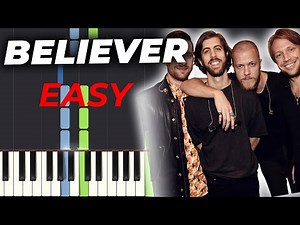 How to Play Believer on Piano by Imagine Dragons (very EASY)