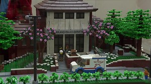 Garland Police Department detective makes headquarters into LEGO model