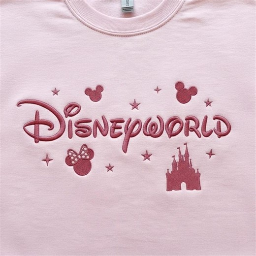 Disney World Style Embroidery Design Mickey Castle Cute Theme Park Stitch File - Etsy