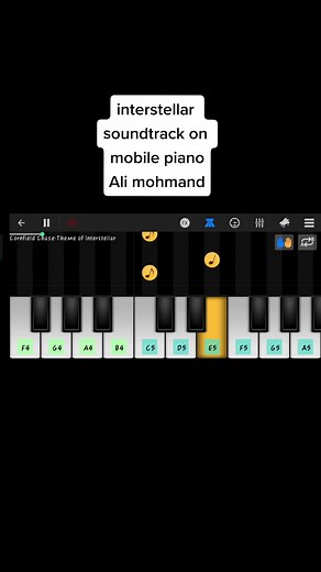 Interstellar Soundtrack on Mobile Piano